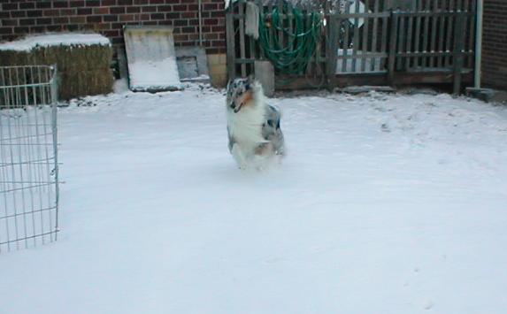 Angie in snow