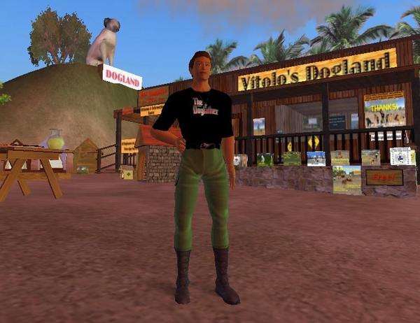 Vito, "The Dogfather" at Dogland park in Second Life