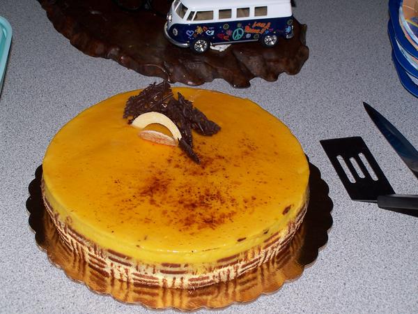Mango/Dark Chocolate Cheesecake!