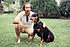 My Dad back in the early 1970's with his doberman, Baron