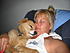 Snoozing with my boy