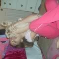This was when Bella was under 1 year. 
Just acting silly!