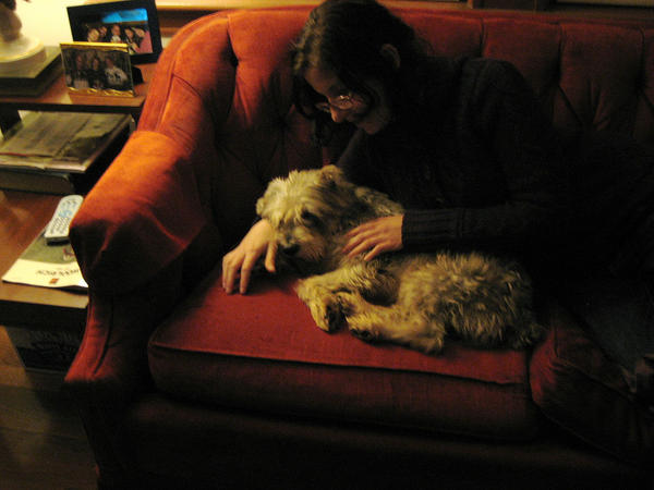 Fritz's first night home <3