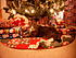 Marshy loves Christmas, or should I say the tree skirt!  The presents on top of it probably just take up her space, lol!  Notice like any typical cat...