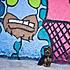 Big Blue Graffitii Monster