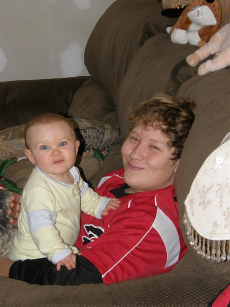 Big Bubby Ty and Braxton, making faces for the camera